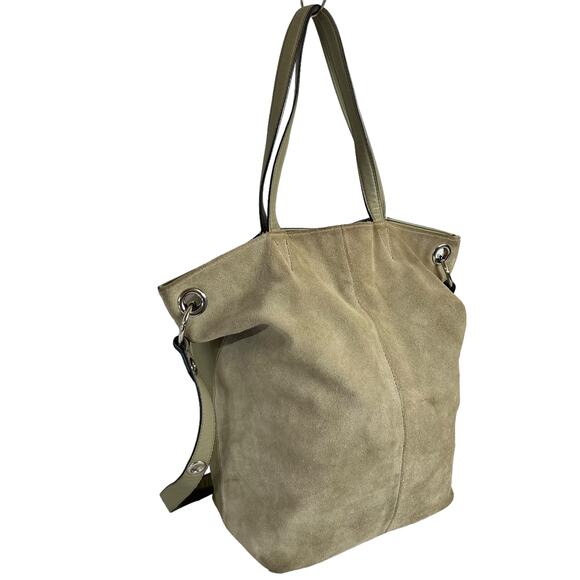 Simply Vera Wang Oakland Leather And Suede Shoulder Crossbody Bag Tote Satchel - Picture 6 of 16